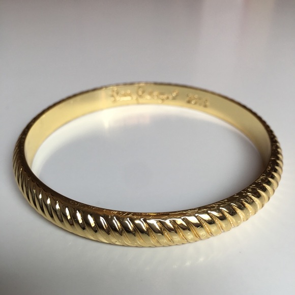Lily Pulitzer 2015 Gold Tone Metal Bangle